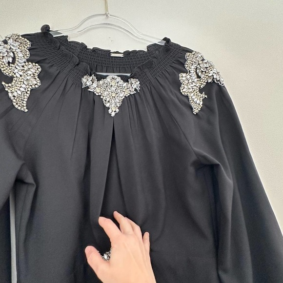 Dodo Bar Or Marisa Crystal Embellished Stretch-Crepe Dress Size 42 - Picture 10 of 15